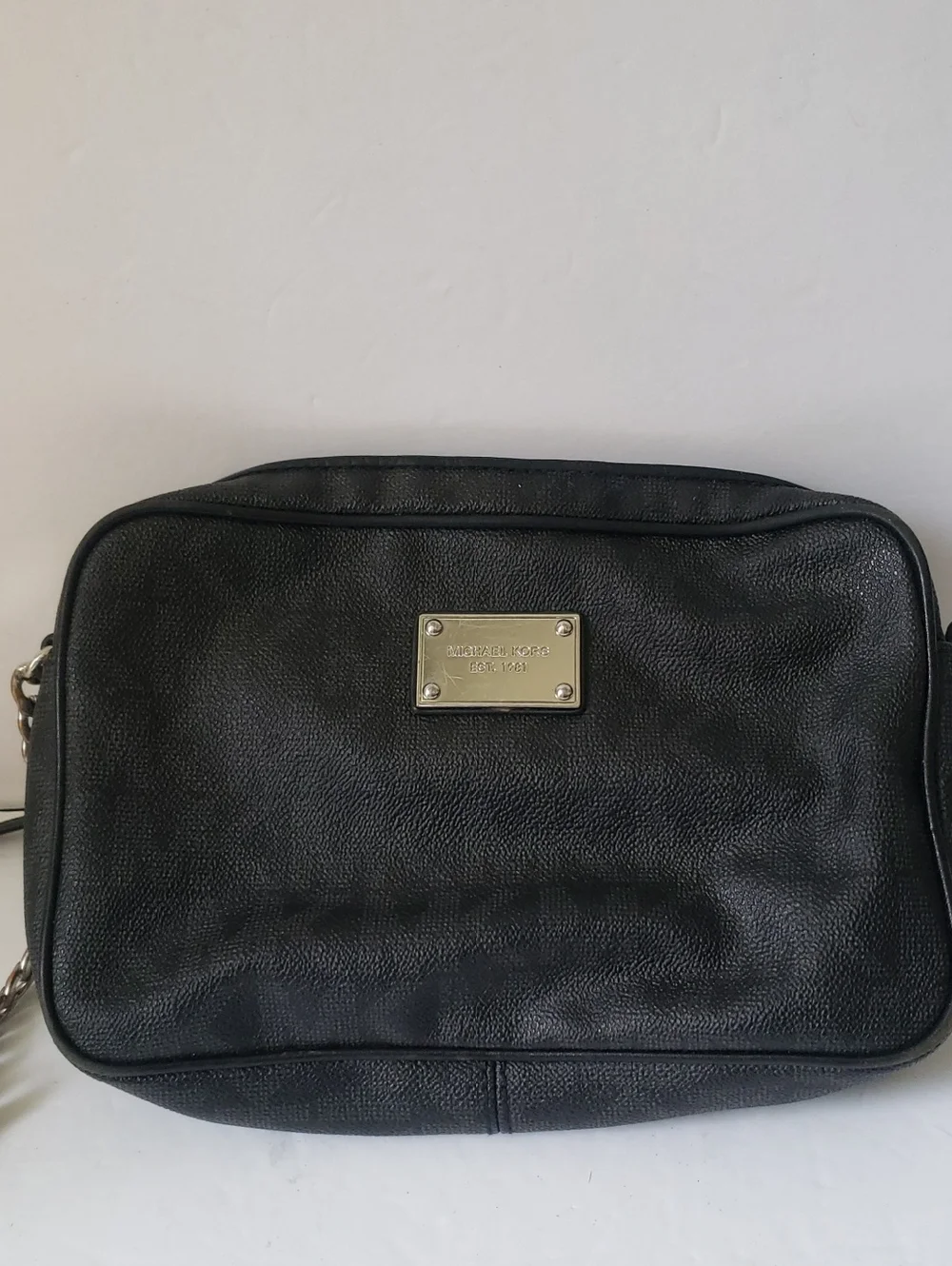 Michael Kors Black Monogram Crossbody Bag